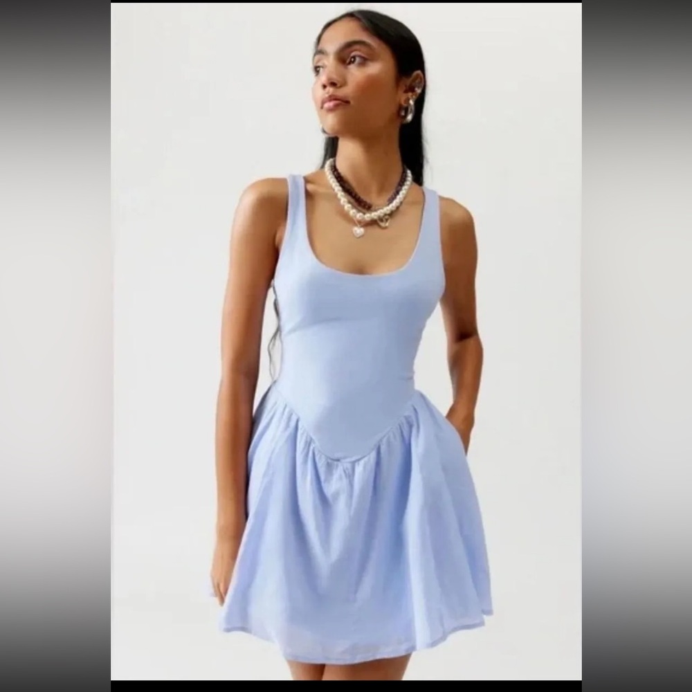 Silence + Noise Daphne Mini Dress of Urban Outfitters Size Small Lavender
